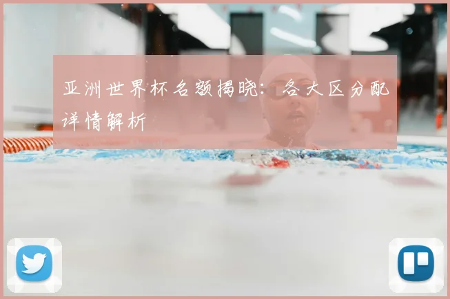 亚洲世界杯名额揭晓：各大区分配详情解析